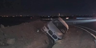 Haspolat çevre yolu çemberinde kaza!