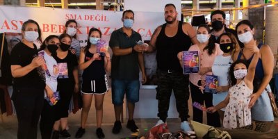 Pazarcılar birliği asya bebeğin tedavisi için bağışta bulundu