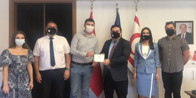 DAÜ rektörü hocanın, kıbrıs türk gençlik kongresi’nden bir heyetle görüştü