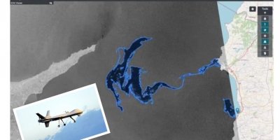 Sızıntı İHA'yla gözlemleniyor