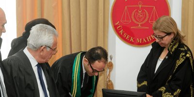 Terfi eden yargıçlar yemin etti