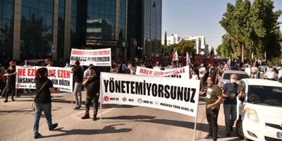 28 belediyede örgütlü 4 sendika lefkoşa’da eylem yapıyor