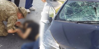 Feci kazada araç yayaya çarptı