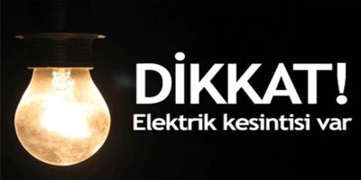 Bazı bölgeler bir süreliğine elektriksiz