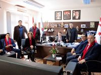 DP adayları KIB-TEK'i ziyaret etti