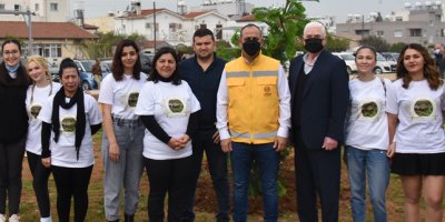 Lefkoşa Kızılbaş Parkı fidanlarla yeşeriyor…