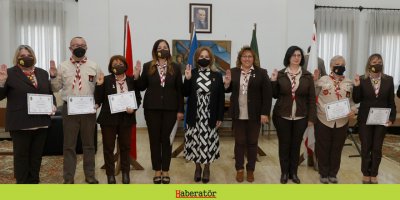 Sibel Tatar, izciler için düzenlenen sertifika töreninde konuştu