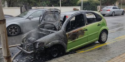 Seyir halinde iken araç alev aldı