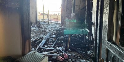 Şömine bacası yangına neden oldu