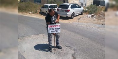 "Dikkat, Çukura düşmek yasaktır"