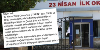 Çocukların sevinci yarım kaldı!