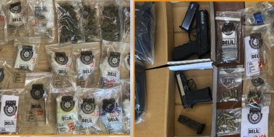 Mağusa’da5 kilo 592 gram uyuşturucu, tabanca ve mermi ele geçirildi