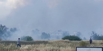 İskele'deki yangın söndürüldü
