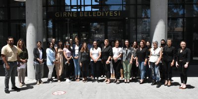 Girne Belediyesi’nin kadın çalışanlarından eylem