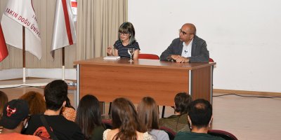 Zaim, Yakın Doğu Üniversitesi İletişim Fakültesi öğrencileri ile buluştu