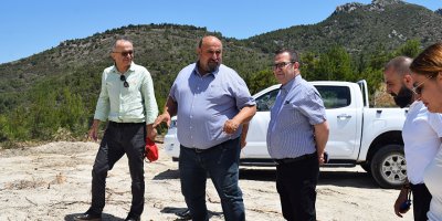 Kıbrıs Türk Ticaret Odası, yangın bölgesini ziyaret etti