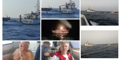 Gezi teknesi su almaya başladı, iki kişi kurtarıldı