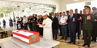 Şehit İbrahim Mehmet Goççino Gürsoy Lefkoşa Kabristanlığına defnedildi