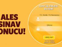 ALES sonuçları ÖSYM tarafından açıklandı... ALES sonuç sayfası