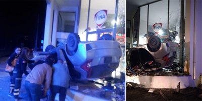 Alkollü sürücü soluğu hastanede aldı