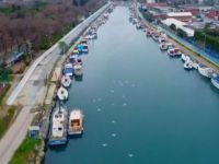 Kurbağalıdere Köprüsü'nün yıkımı havadan görüntülendi