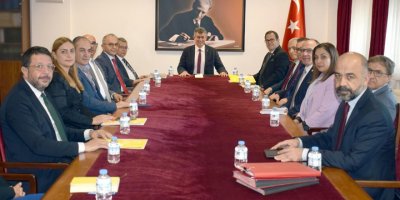 Feyzioğlu, KTTO yetkilileri ile görüştü