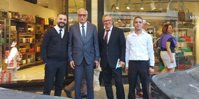 Güngördü, çarşı merkezindeki iş yerlerini ziyaret etti