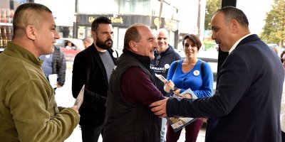 Harmancı ve Lefkoşa Ekibi Küçük Kaymaklı esnafını ziyaret etti