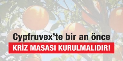 “Cypfruvex’te bir an önce kriz masası kurulmalıdır!”