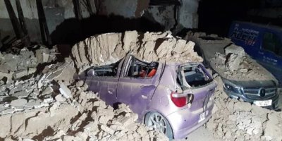 Minareliköy’de kerpiç bina yıkıldı