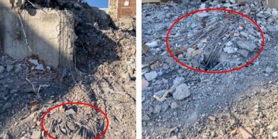 Beton kalitesinin bariz düşük olduğu ortaya çıktı