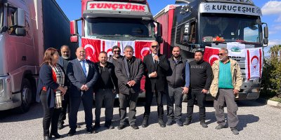 9 tır UHT süt, depremzedelere gönderilmek üzere AFAD’a bağışlandı