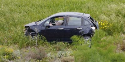 Trafik kazasında 46 yaşındaki Sıdıka Elbasan yaralandı