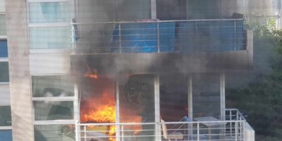 Girne'de bu sabah saatlerinde bir evde yangın çıktı