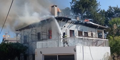 UBP eski milletvekilinin evinde yangın çıktı!