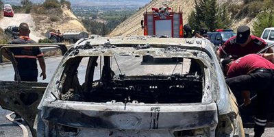 Seyir halindeki araç alev aldı!