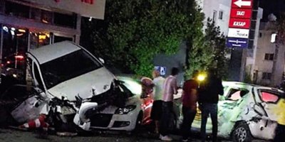 Girne'de feci kaza!