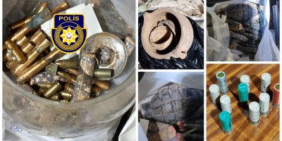 Polis, Güvercinlik'te adeta cephanelik ele geçirdi