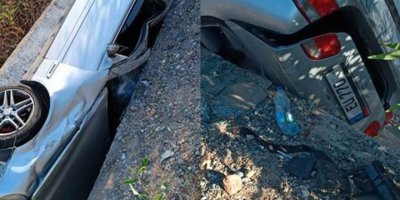 Aracıyla su kanalına düştü!