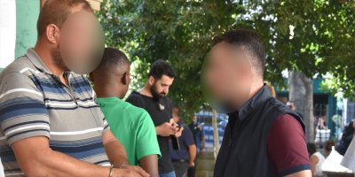 Eşine kötü davranan akrabasını dövdü!