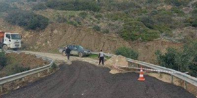 Kayalar-Sadrazamköy yolunda cumaya kadar tamir çalışmaları yapılacak