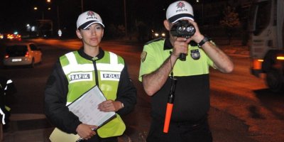 55 araç trafikten men edildi