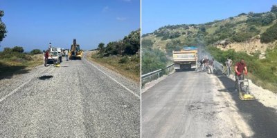 Sadrazamköy’de asfaltlama çalışmaları başladı