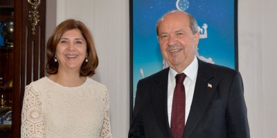 Cumhurbaşkanı Tatar, BMGS Kıbrıs Kişisel Temsilcisi Holguin’i kabul etti