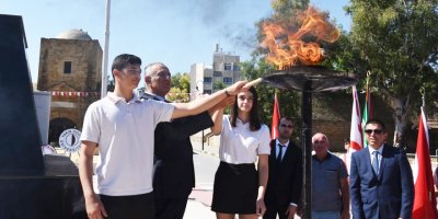 “Gençlik Meşalesi” yakıldı, kutlamalar başladı