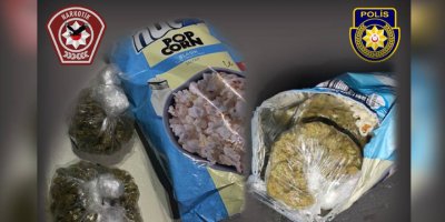Patlamış mısır paketinde 60 gram uyuşturucu!