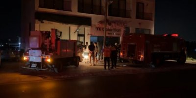 Elektrik kablosunun kısa devre yapması sonucu yangın meydana geldi