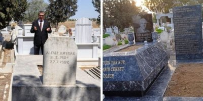 Faiz Kaymak’ın mezarı yeniden düzenlendi