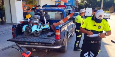 38 scooter trafikten men edildi!