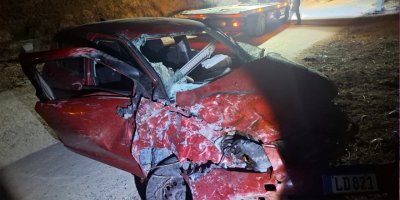 6 metre yüksekliğindeki hendek içerisine düştü!